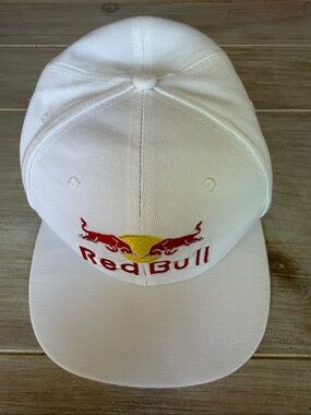 Red Bull White Logo Baseball Cap - White